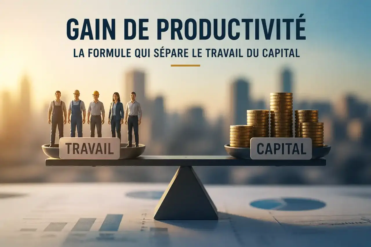 Gain de productivité : la formule qui sépare le travail du capital